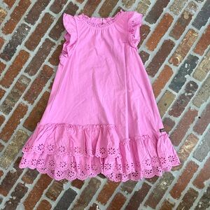 Matilda Jane Pink Eyelet Ruffle Dress